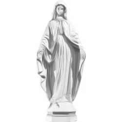 Figurka Matki Bożej Niepokalanej lakierowana biała 62 cm